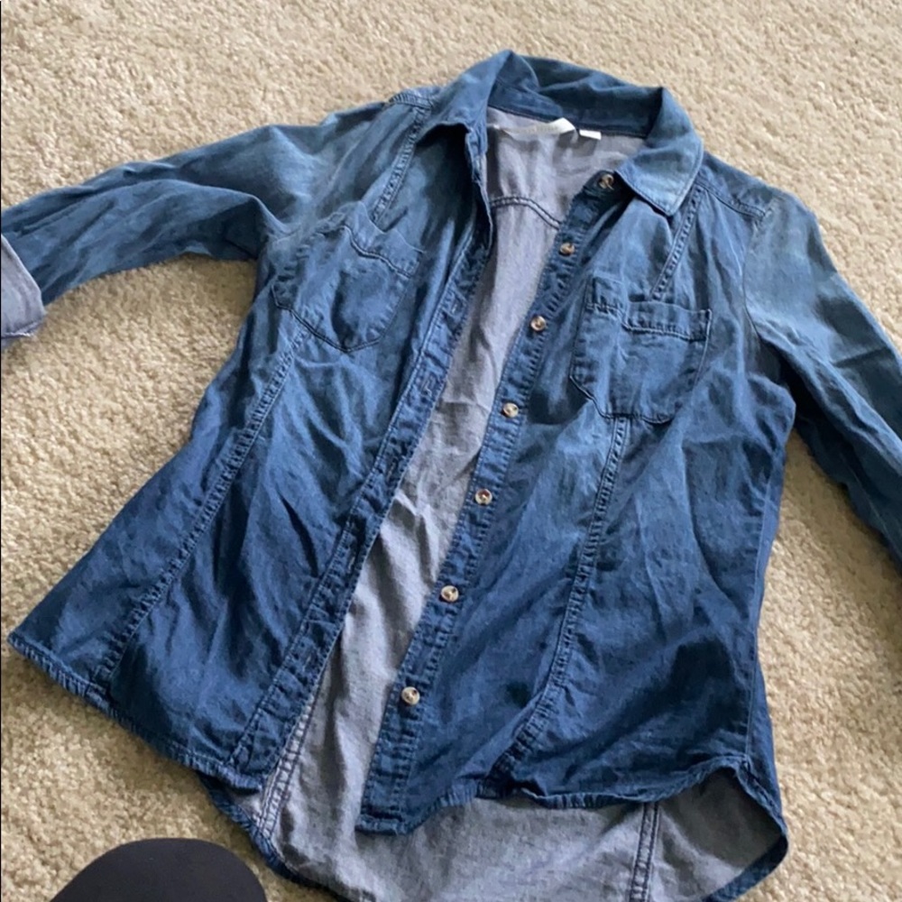 LC Jean button up